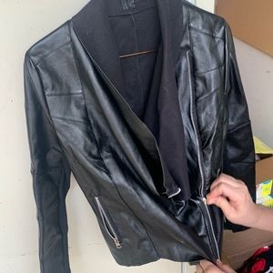 Black medium vinyl jacket